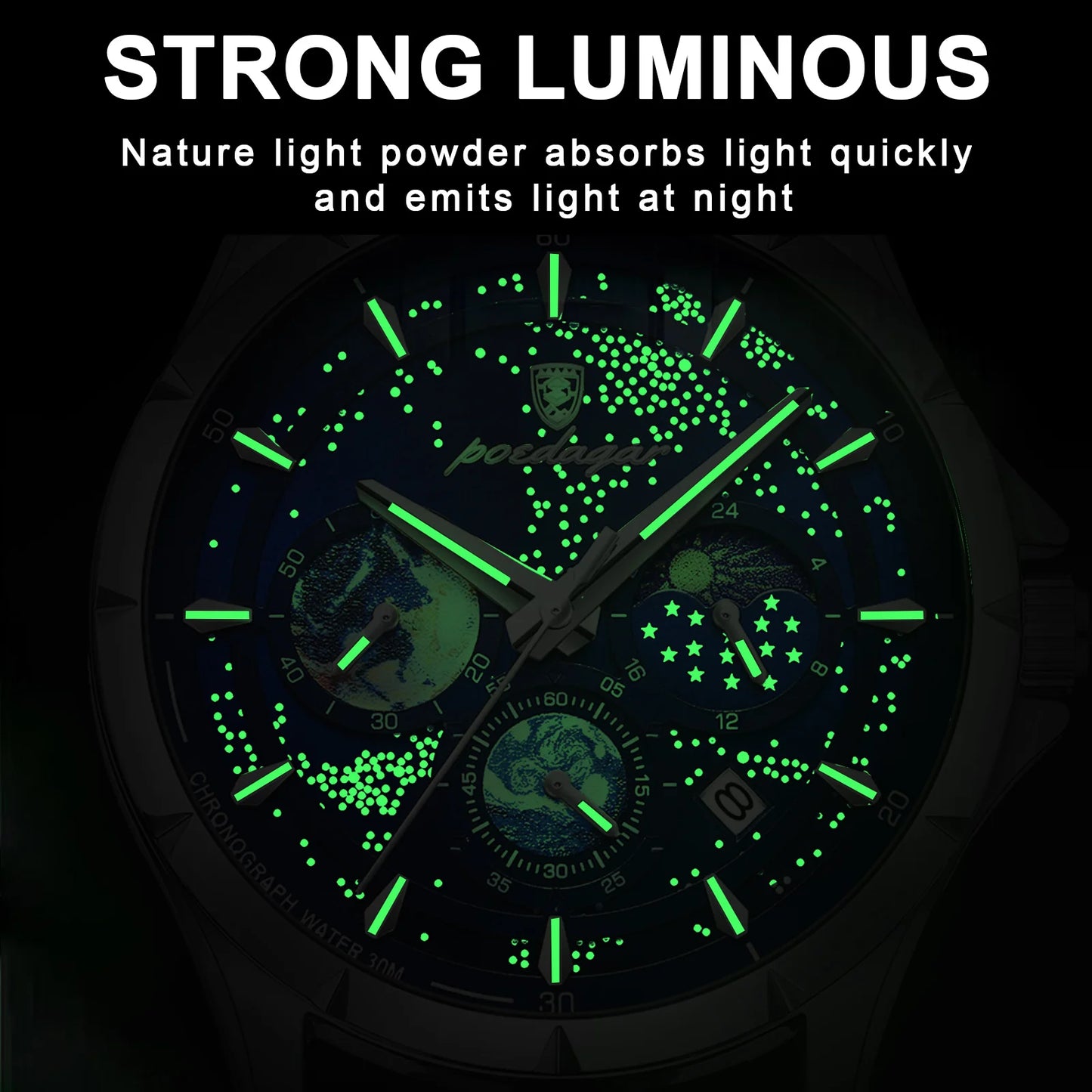 POEDAGAR 916 Celestial Chronograph