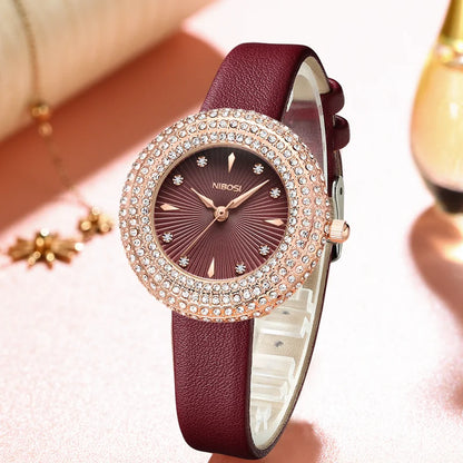 Diamond Stylish & Waterproof Watch 2561 Nibosi