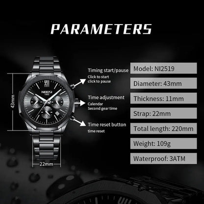 NIBOSI 2519 Grand Sport Chronograph