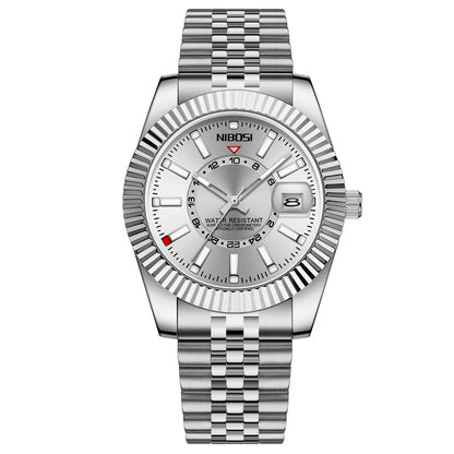 NIBOSI 2638 Classic Fluted Men's Watch