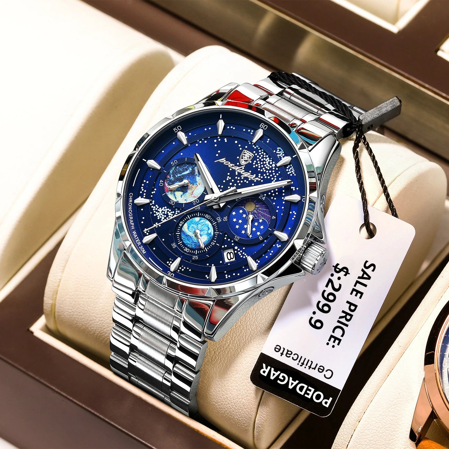 POEDAGAR 916 Celestial Chronograph