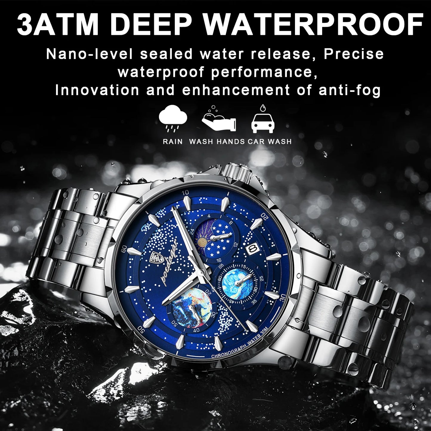 POEDAGAR 916 Celestial Chronograph