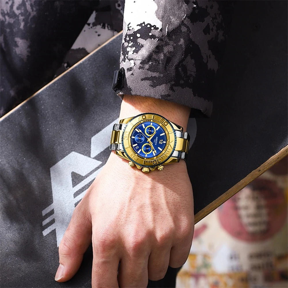 2517 Luxury Chronograph Watch - Stainless Steel