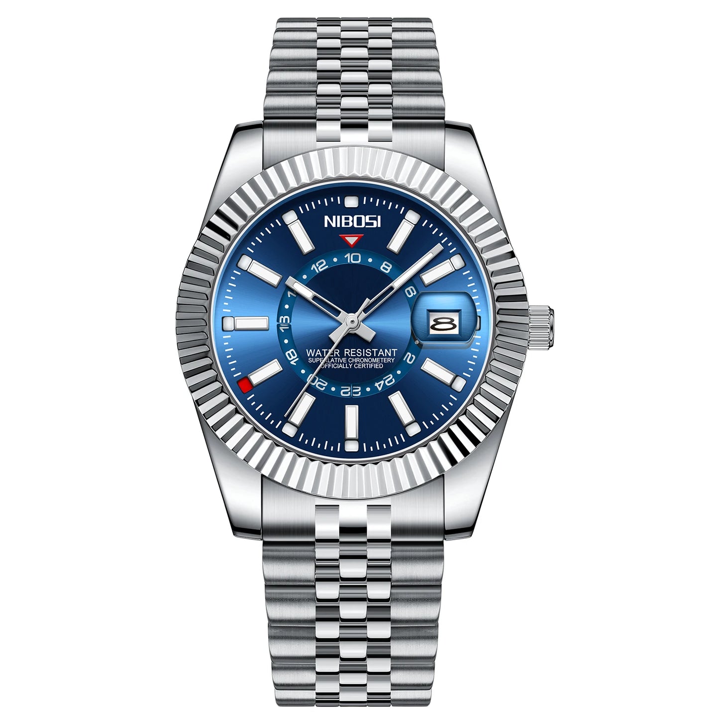NIBOSI 2638 Classic Fluted Men's Watch