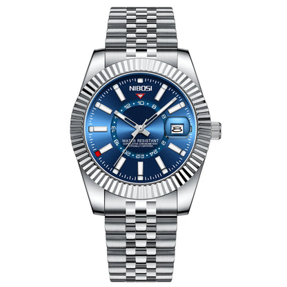 NIBOSI 2638 Classic Fluted Men's Watch
