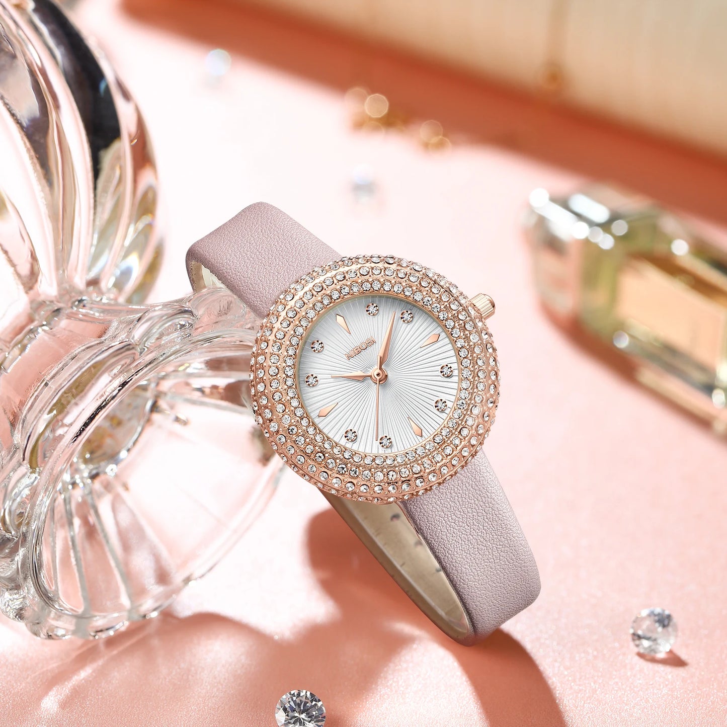 Diamond Stylish & Waterproof Watch 2561 Nibosi