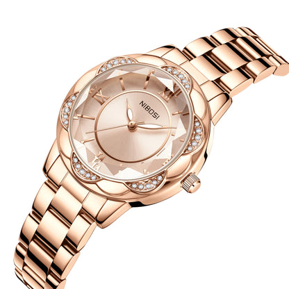 NIBOSI 2672 Crystal Bloom Women's Watch