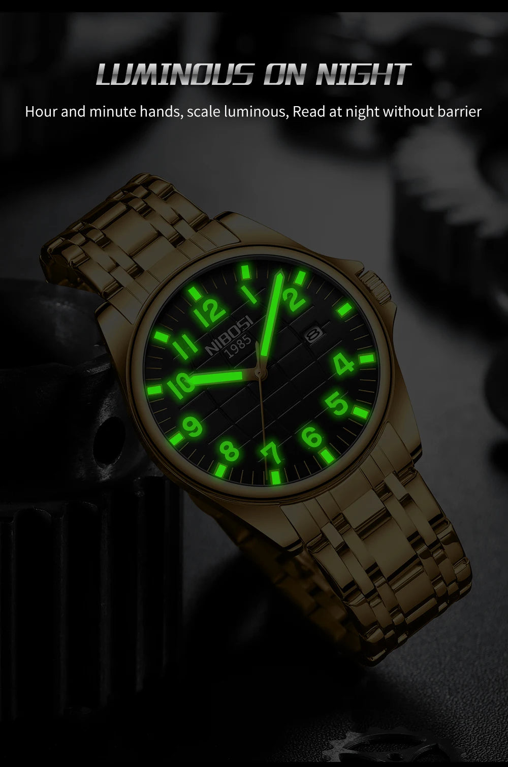 NIBOSI 2572 Urban Classic Quartz