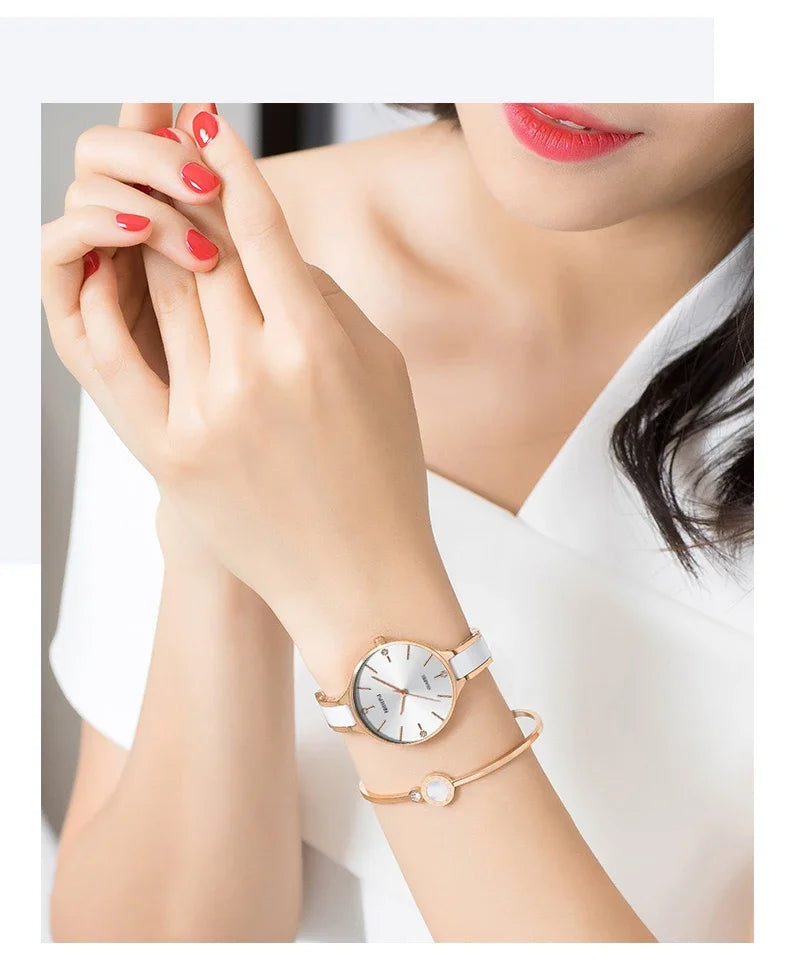 Ceramic Bracelet & Quartz Watch 2330 Nibosi