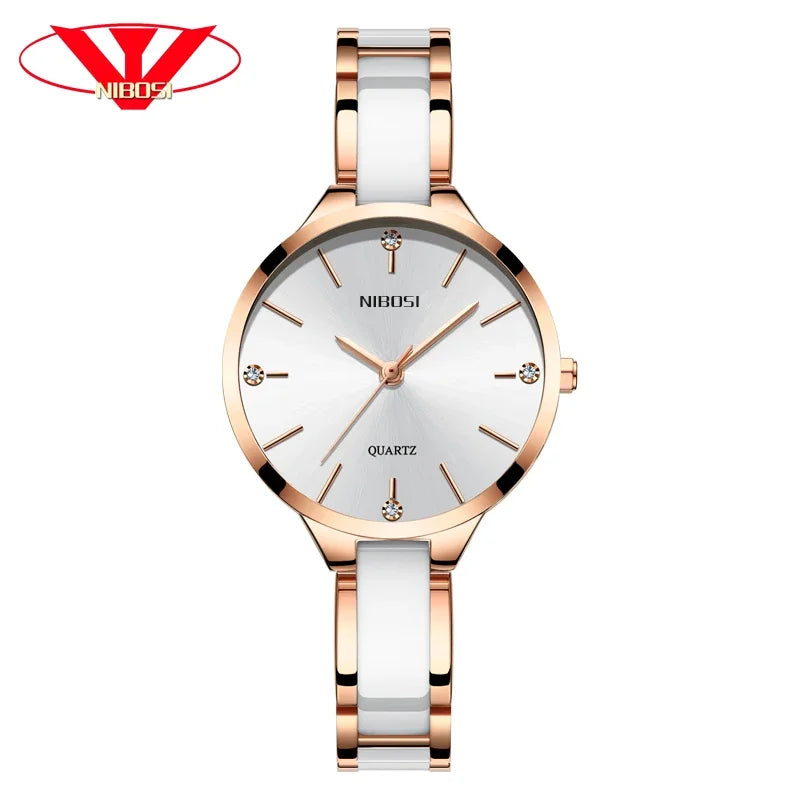 Ceramic Bracelet & Quartz Watch 2330 Nibosi