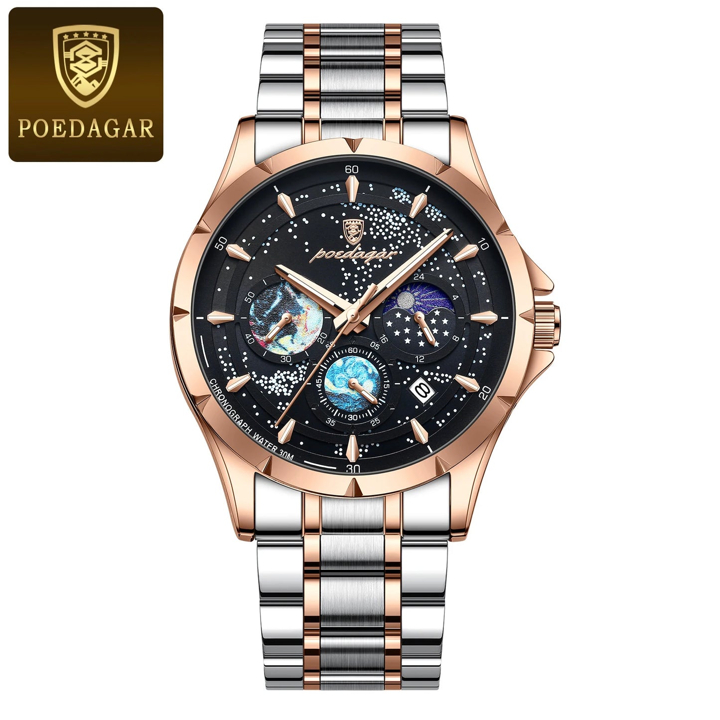 POEDAGAR 916 Celestial Chronograph