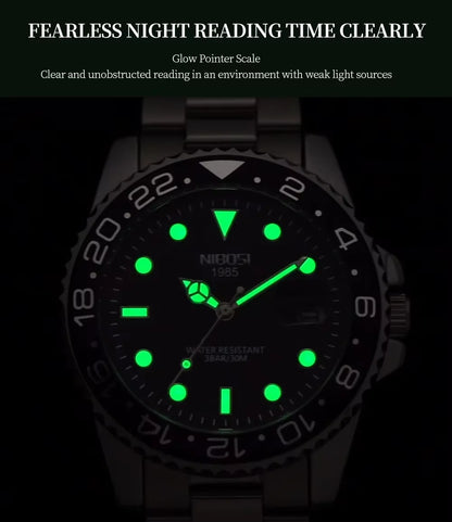 NIBOSI 2597 Ocean Master Quartz