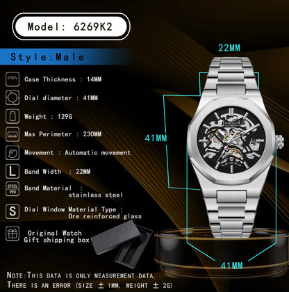 LONGLUX 6269K2 Vanguard Skeleton Automatic