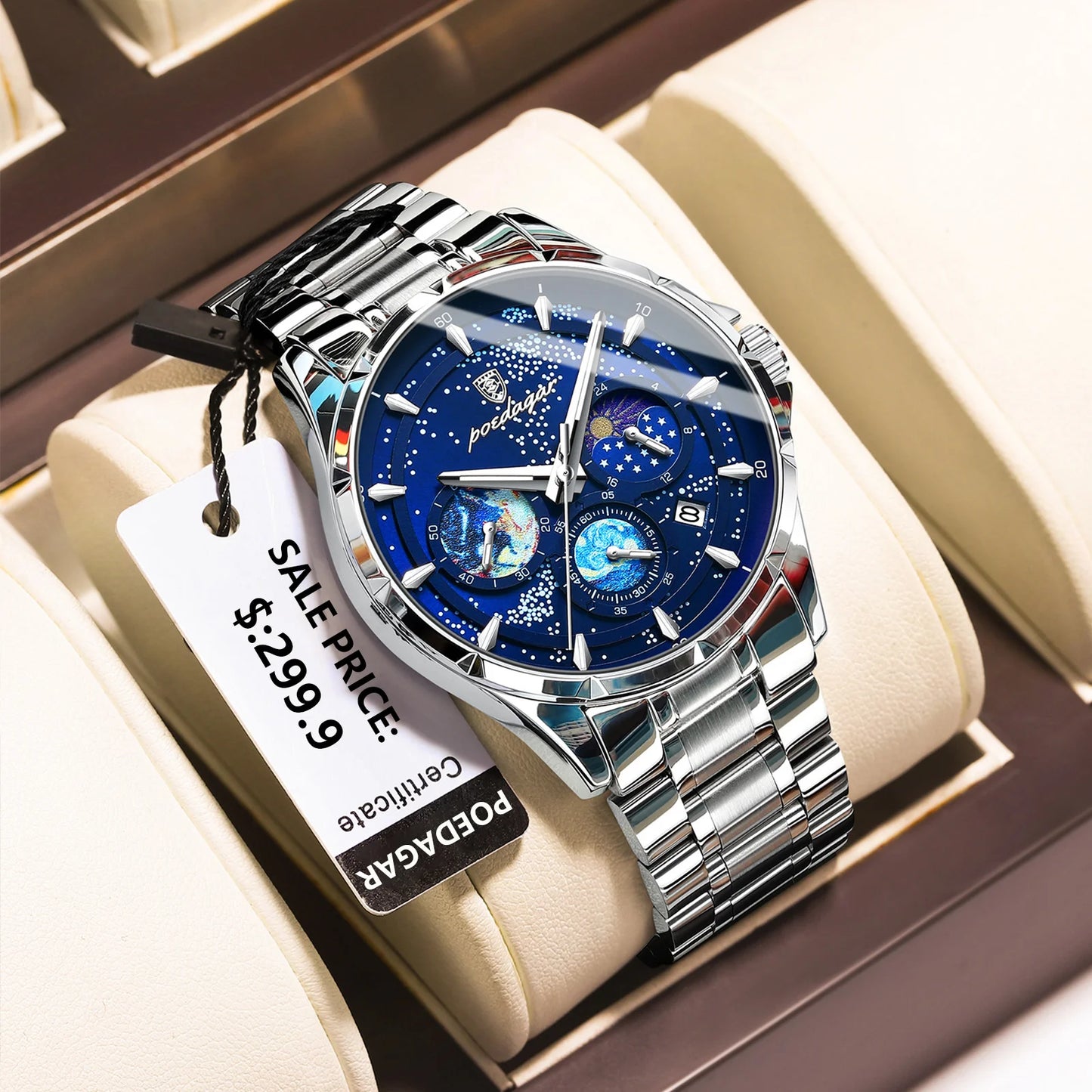 POEDAGAR 916 Celestial Chronograph