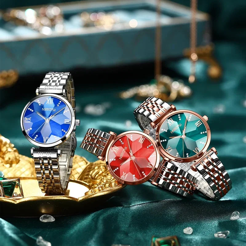 Diamond Mirror & Women's Watch 2529 Nibosi