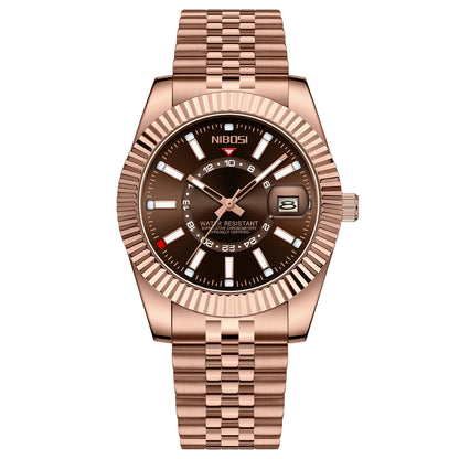 NIBOSI 2638 Classic Fluted Men's Watch