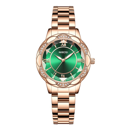 NIBOSI 2672 Crystal Bloom Women's Watch