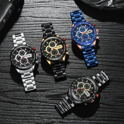 Redline Chronograph Steel Watch 2606