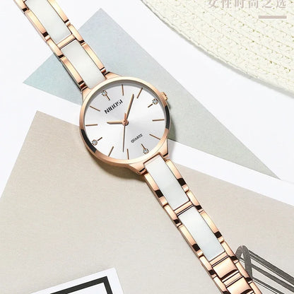 Ceramic Bracelet & Quartz Watch 2330 Nibosi