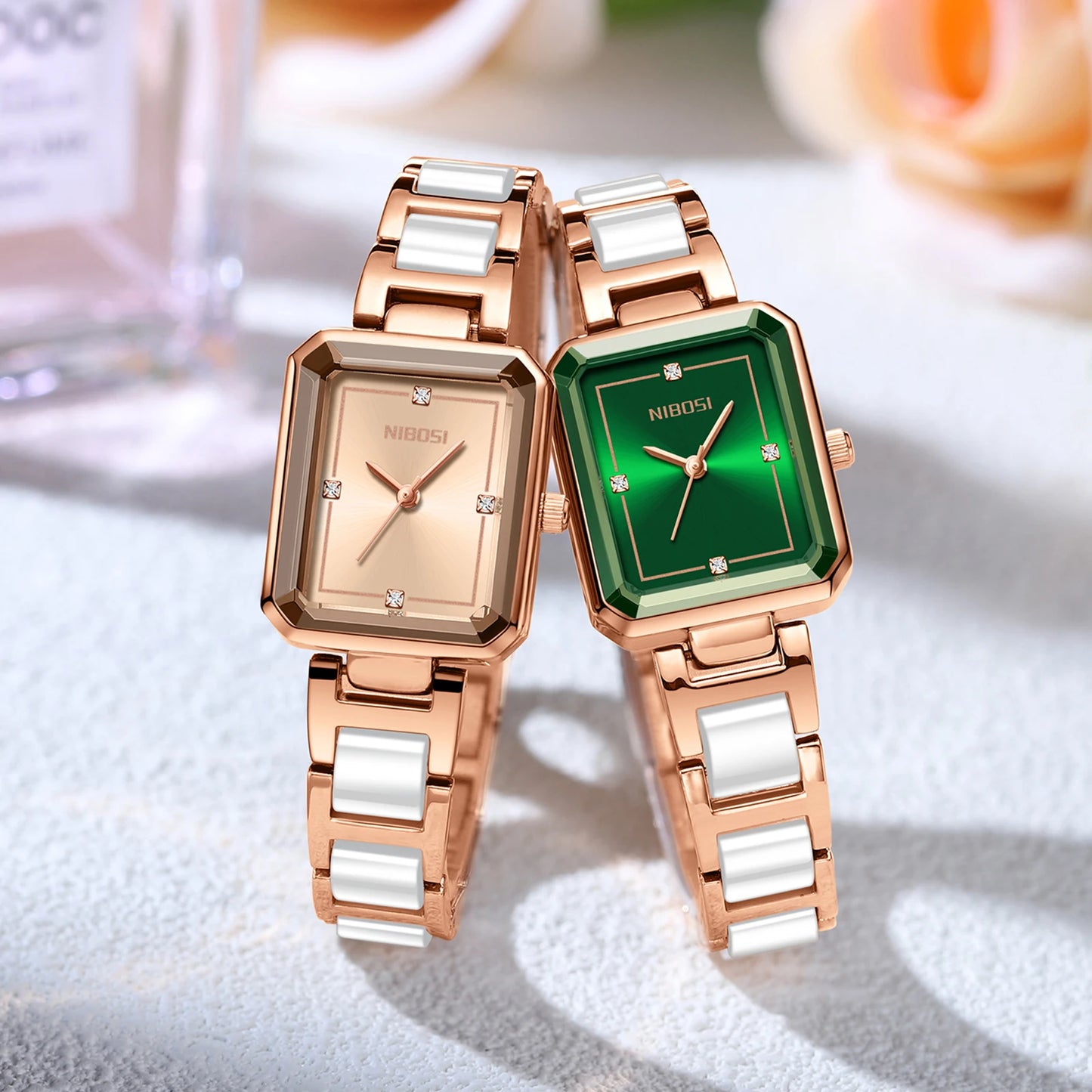 2668 Simple Ceramic Small Square Watch
