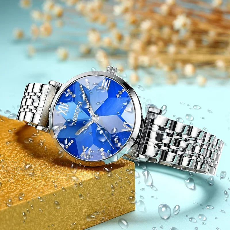 Diamond Mirror & Women's Watch 2529 Nibosi