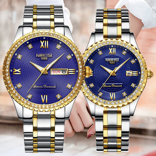 Couple Watches Lover Quartz Waterproof Luxury 2357  HAGIBIS