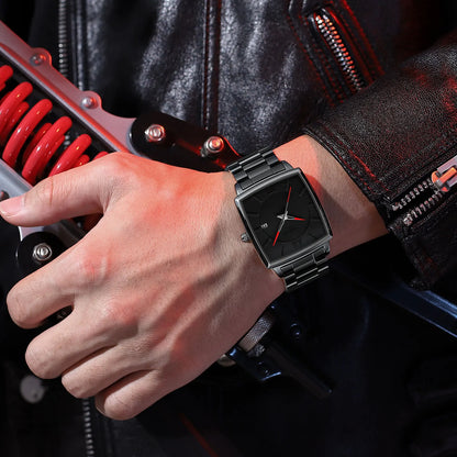 2601 Black Square Chronograph Men's Watch