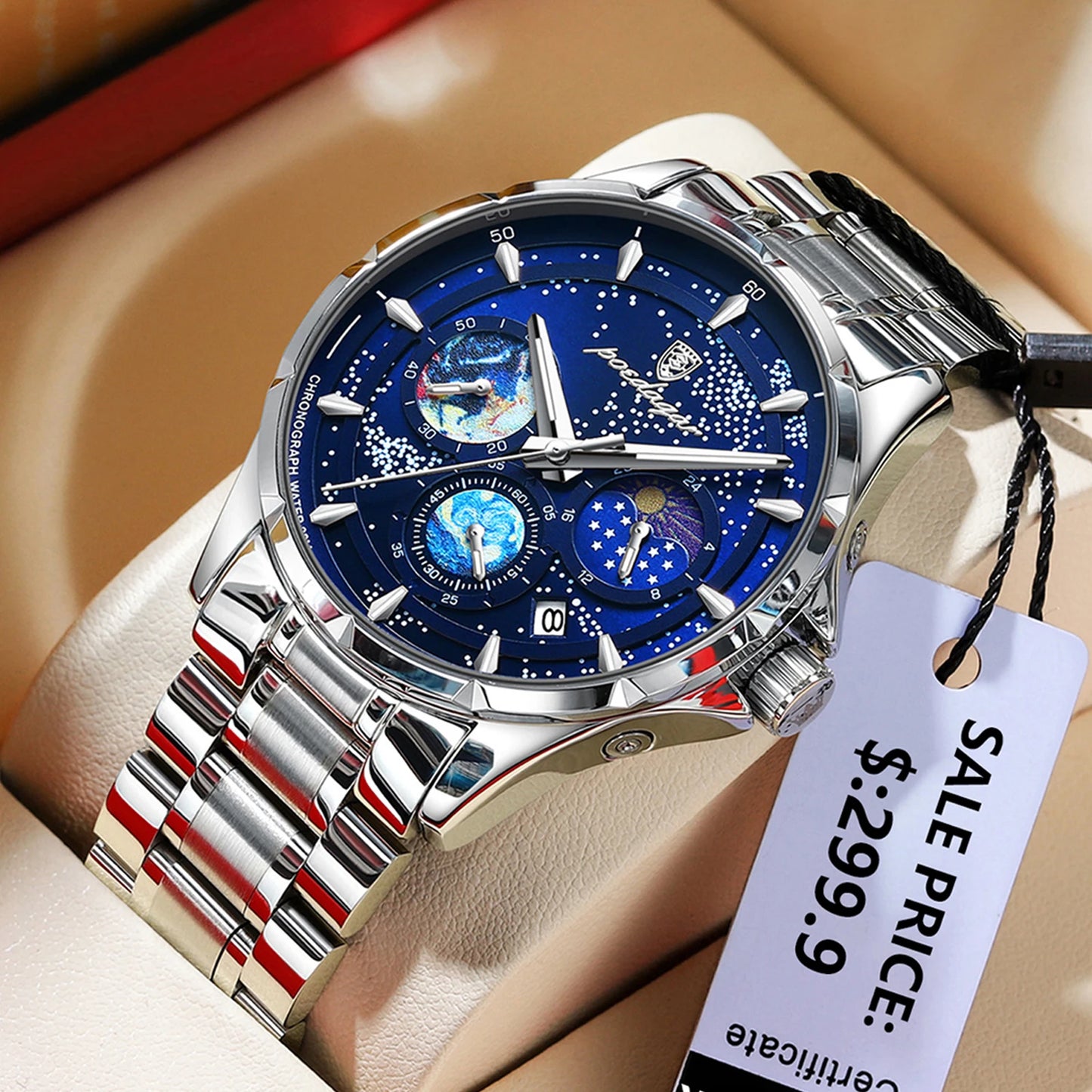 POEDAGAR 916 Celestial Chronograph