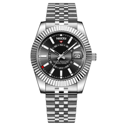 NIBOSI 2638 Classic Fluted Men's Watch