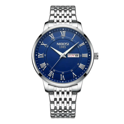 NIBOSI 2569 Classic Roman Day-Date Watch