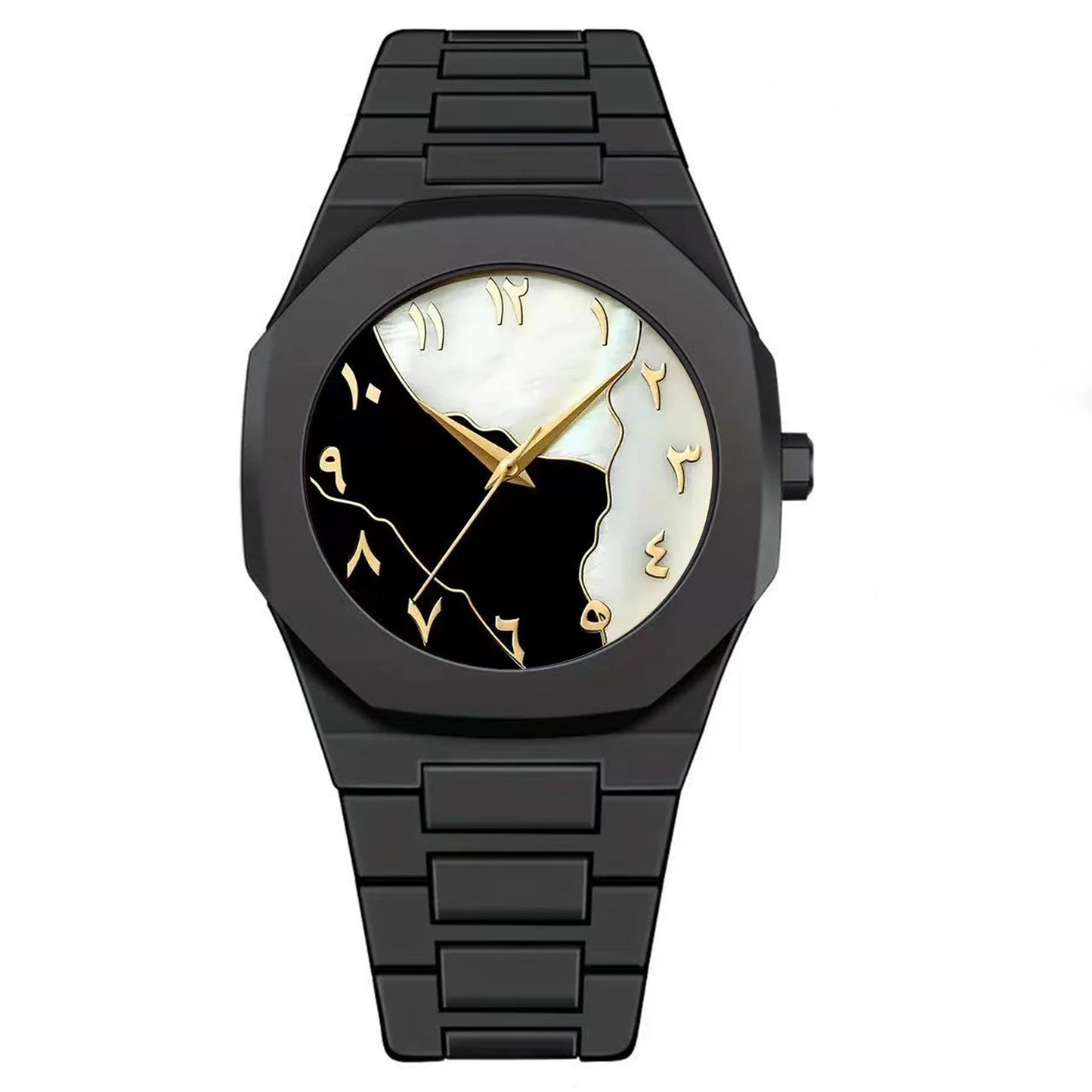 2707 Abstract Dial Black Watch