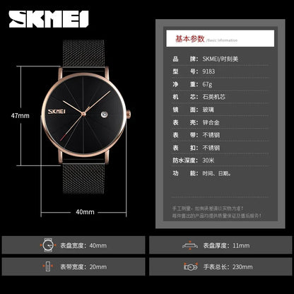 SKMEI 9183 Executive Slim Quartz