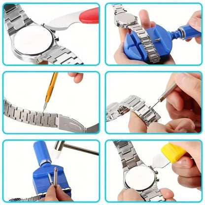 NIBOSI Professional Watch Repair Tool Kit – 147 Pieces