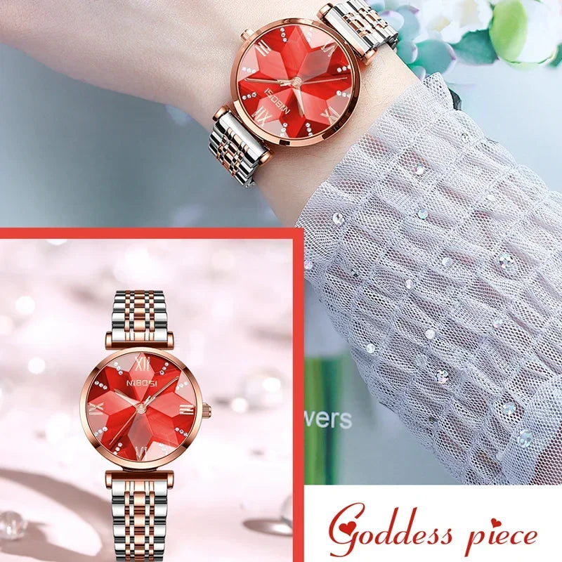 Diamond Mirror & Women's Watch 2529 Nibosi