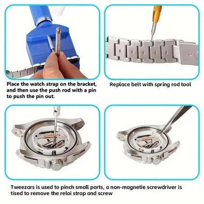 NIBOSI Professional Watch Repair Tool Kit – 147 Pieces