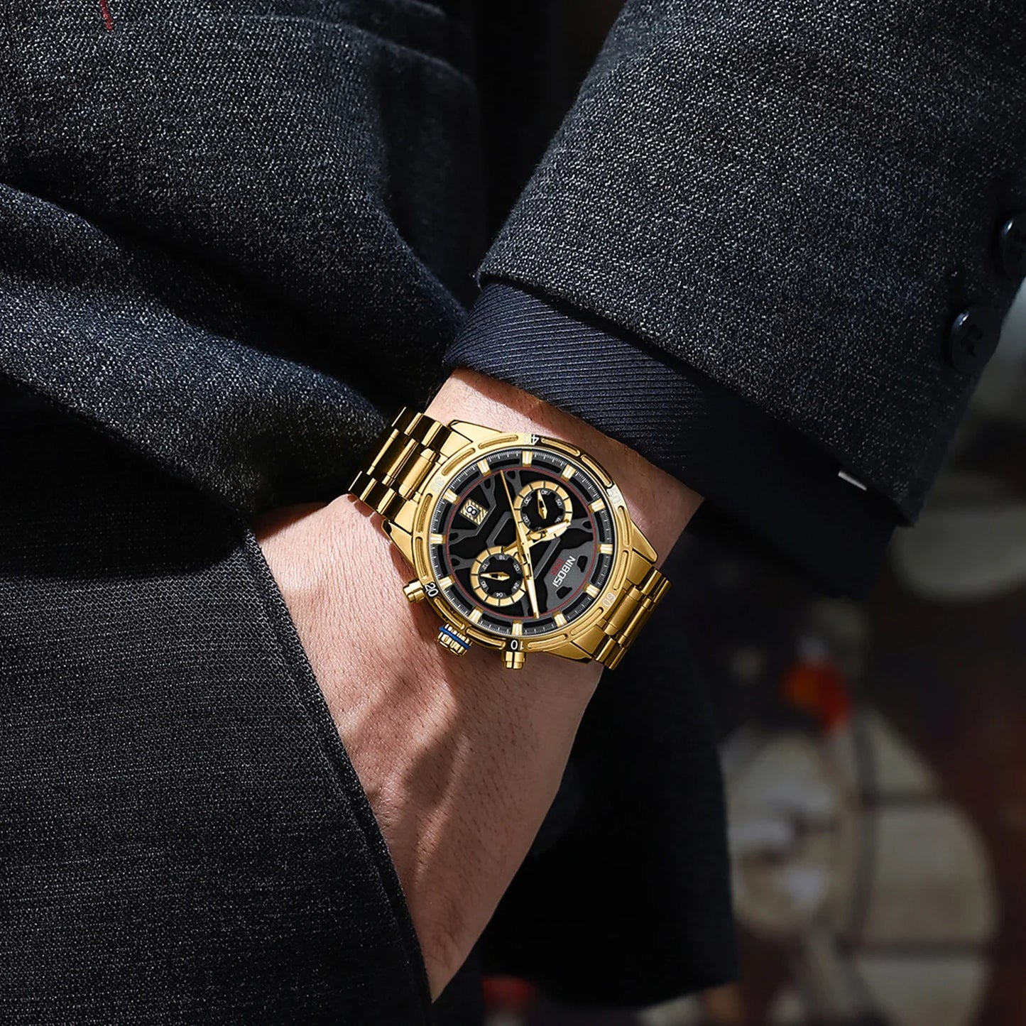 Quartz Watch with Luminous Display 2537 Nibosi