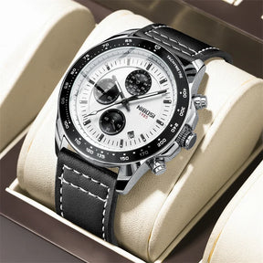 Leather Strap & Quartz Watch 2636 Nibosi