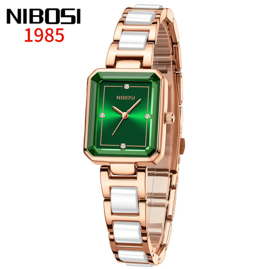 2668 Simple Ceramic Small Square Watch