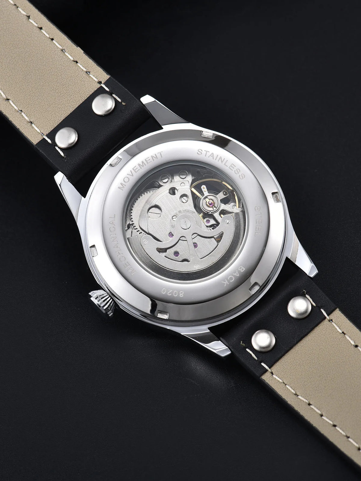 LONGLUX 8020SP Aviator Open Heart Automatic