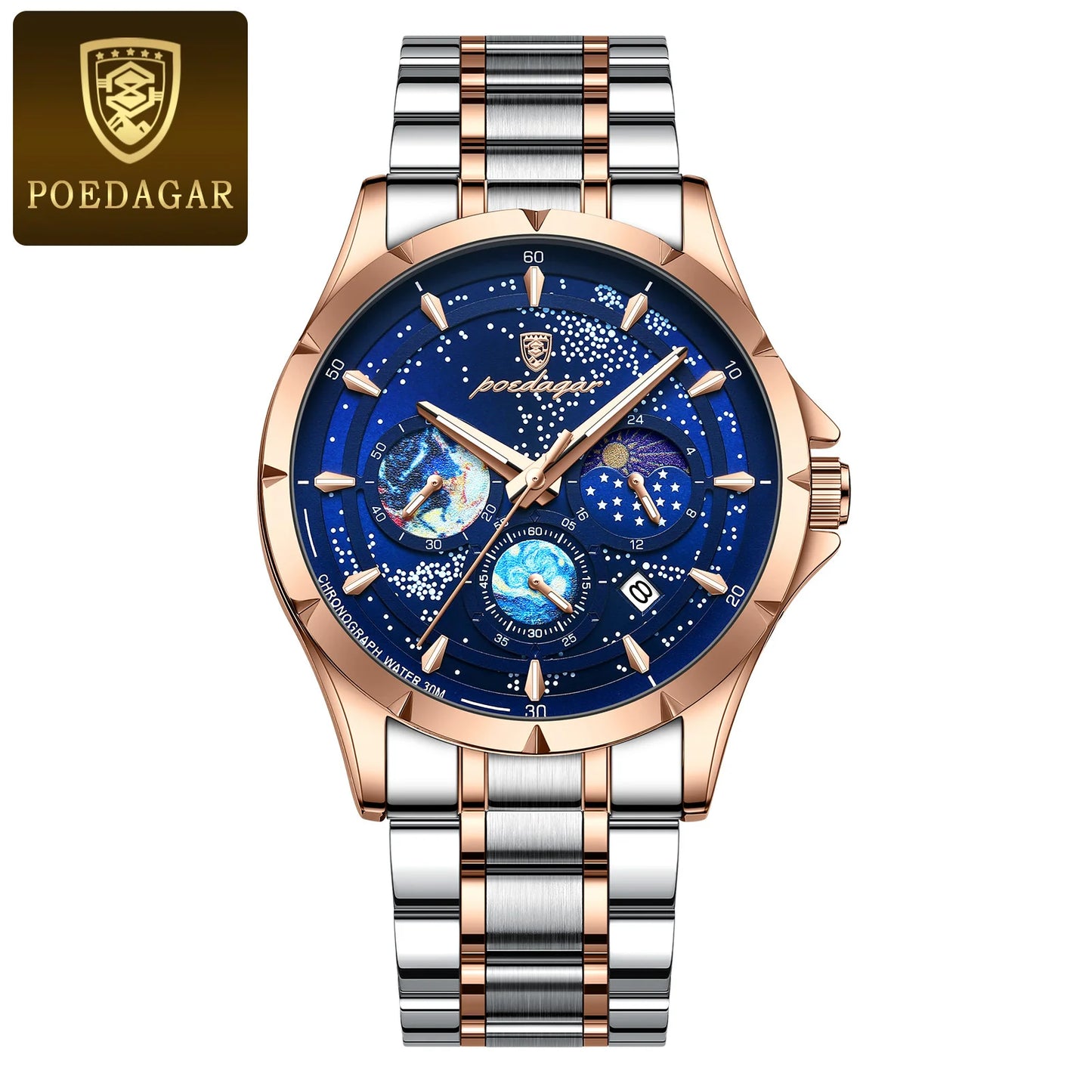 POEDAGAR 916 Celestial Chronograph