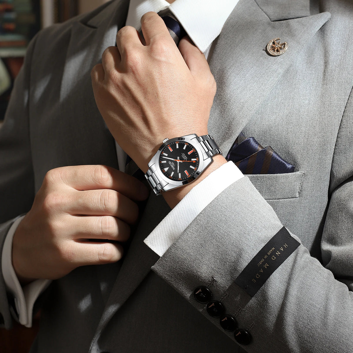 NIBOSI 2699 — Metroline Classic Men's Watch